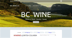 Desktop Screenshot of bcwine.ca